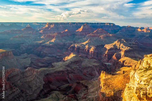 National parks usa southwest grand canyon labyrinth of rock cliffs  terraces  chasms and ravine drilled by Colorado River