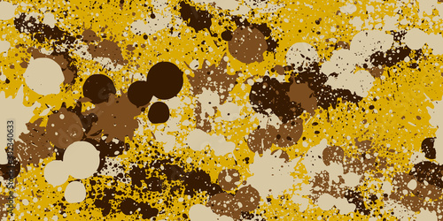 Splash camouflage background. Seamless pattern.Vector. 飛び散った迷彩パターン	