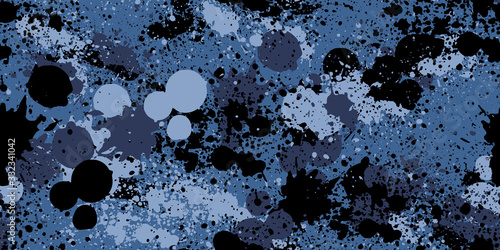 Splash camouflage background. Seamless pattern.Vector. 飛び散った迷彩パターン	