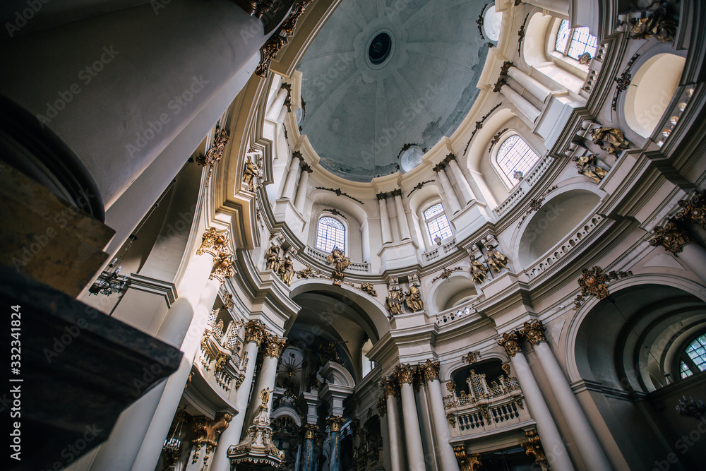 Baroque Dominican Cathedral. Lviv Ukraine