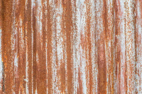 Part of dirty old rusted surface. Multicolor metal textures. Poster. Interior decor.
