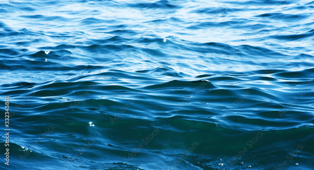 Fototapeta premium Blue sea water background texture