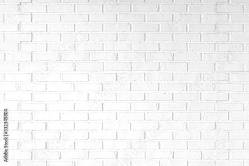 White brick wall texture background. Vintage style.