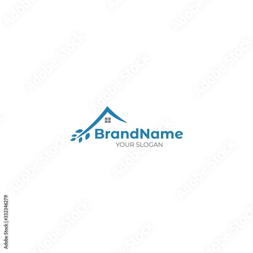 Wheat House Logo Design Vector