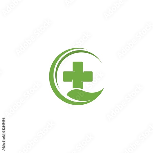 Herbal logo template vector icon