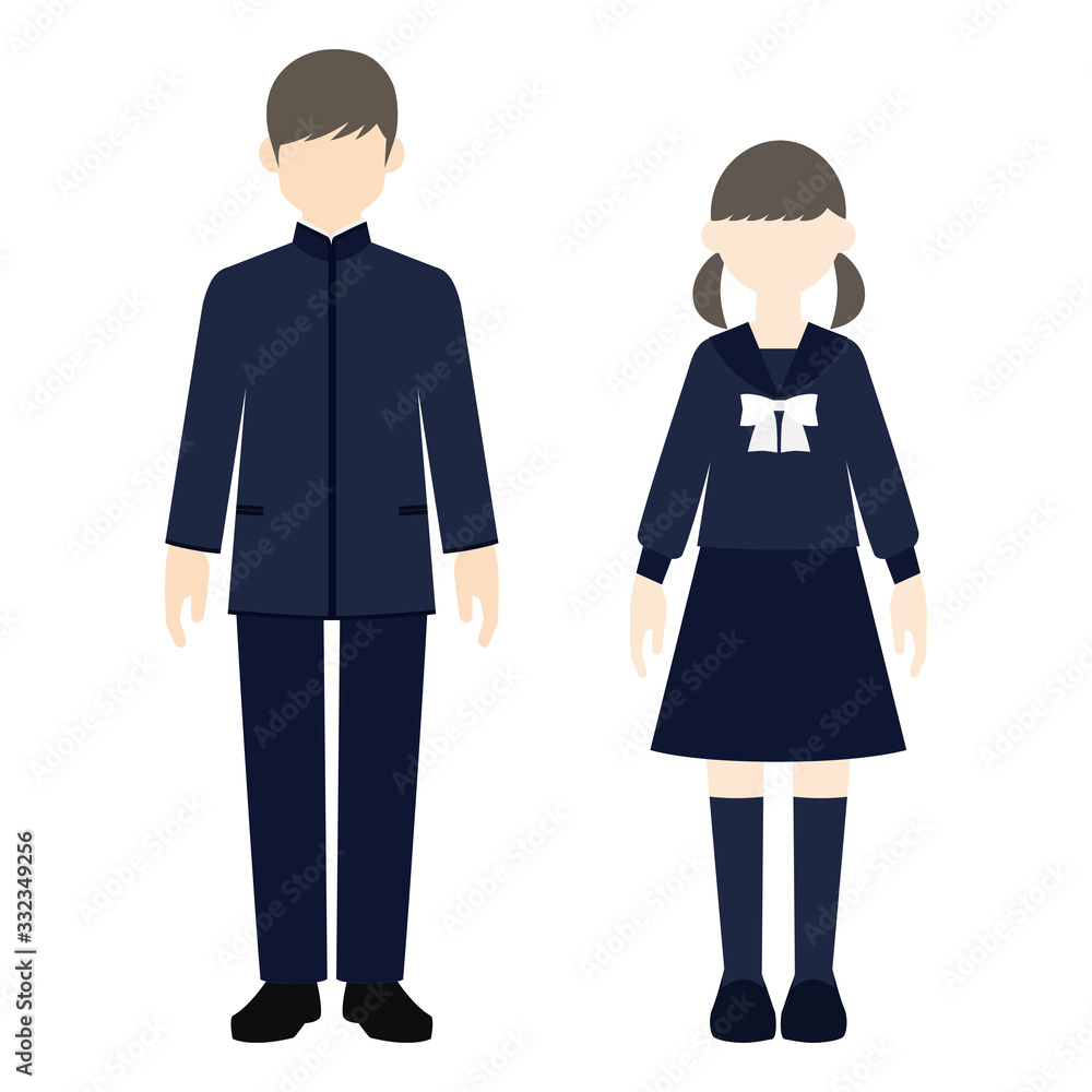 男子学生と女子学生 男子学生と女子学生