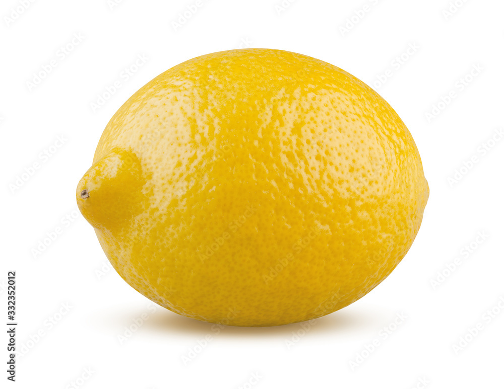 Ripe whole Lemon isolated on white background. This image has better resolution and quality, and absolute sharpness from foreground to background. Ripe whole Lemon isolated on white background. This image has better resolution and quality, and absolute sharpness from foreground to background.
