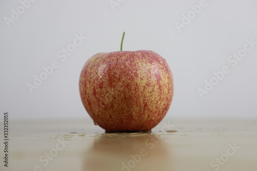 red apple on a white background