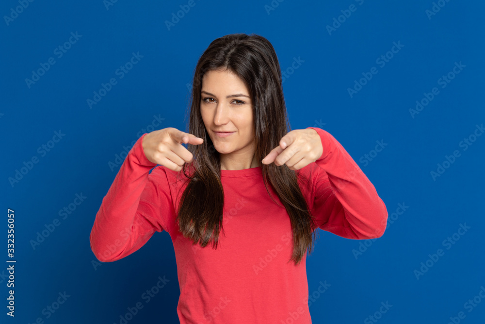 Attractive brunette girl in studio Attractive brunette girl in studio