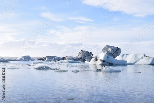Iceland Iceberg Landscape Nature Glacier