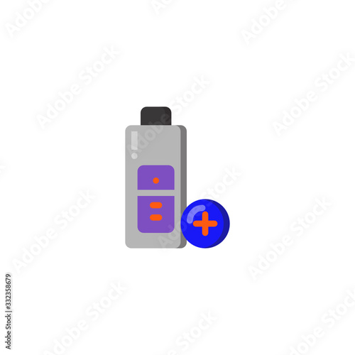 Add Tool for Urine Test Lab Icon, Logo, Vector
