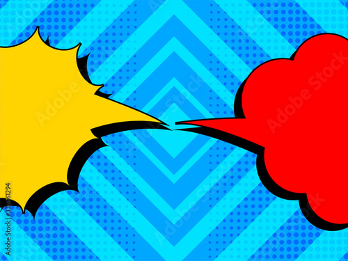 Comic rivalry concept