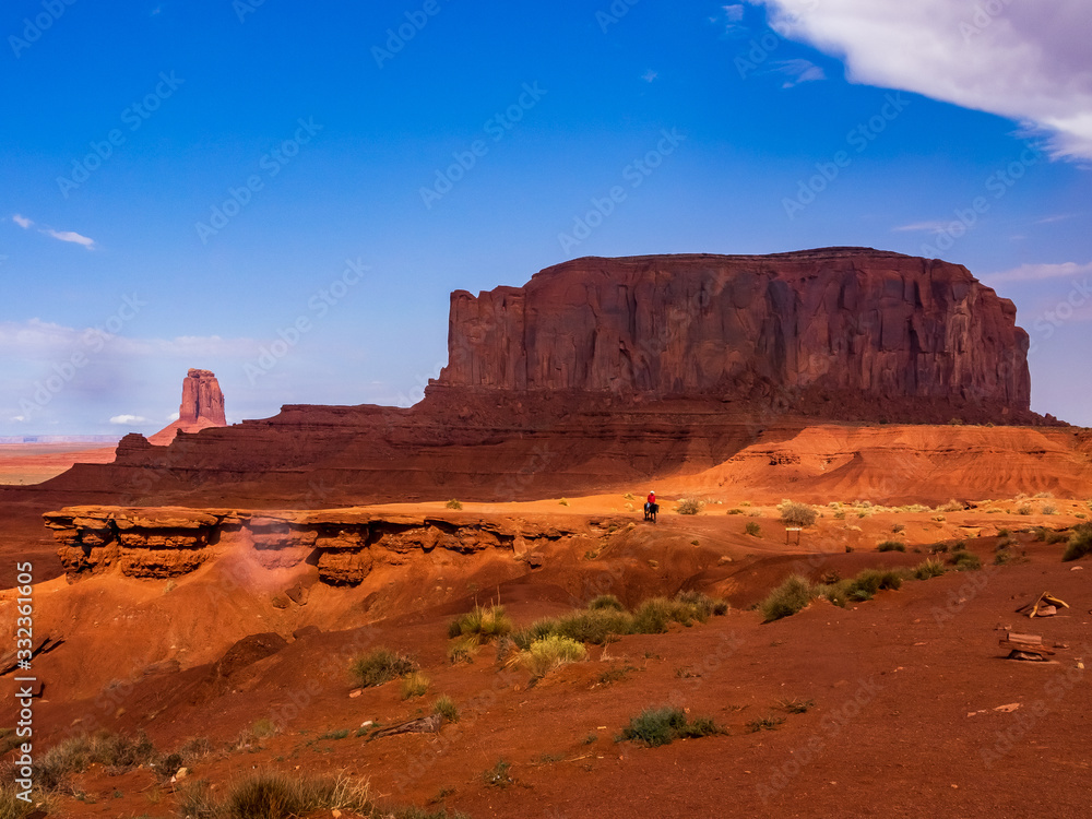 National parks usa southwest area of giant rock formations and table mountains in Monument Valley National parks usa southwest area of giant rock formations and table mountains in Monument Valley