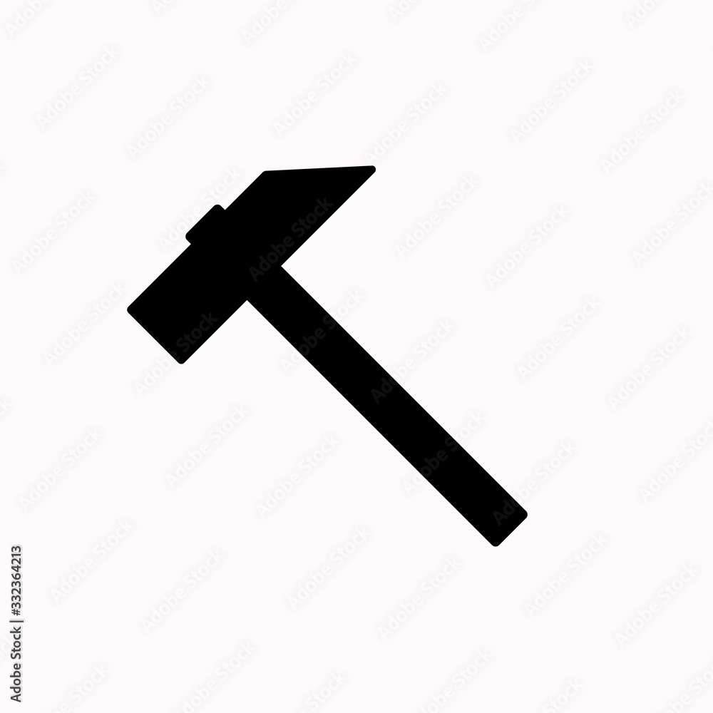 Hammer icon, hammer symbol, vector. Hammer icon, hammer symbol, vector.