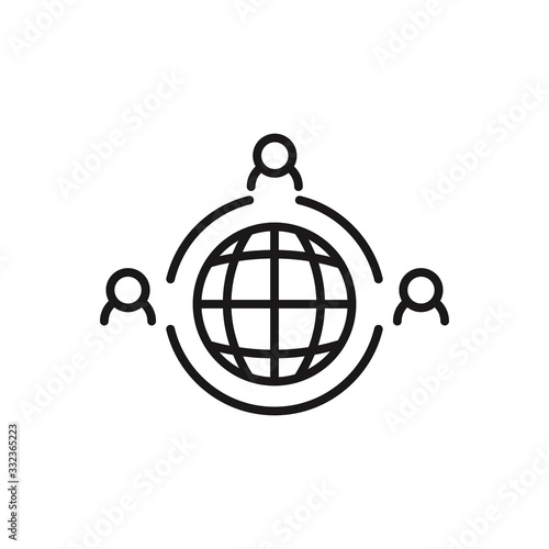 Outsourcing icon. Vector