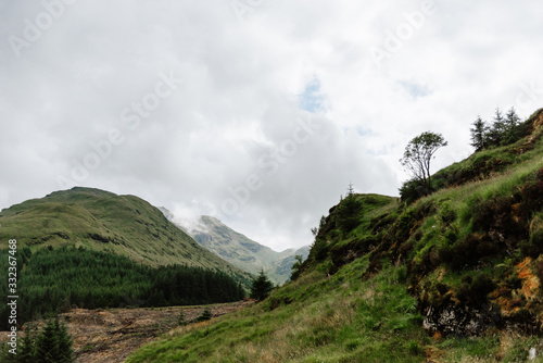 A view over the Scottish Highlands landscape