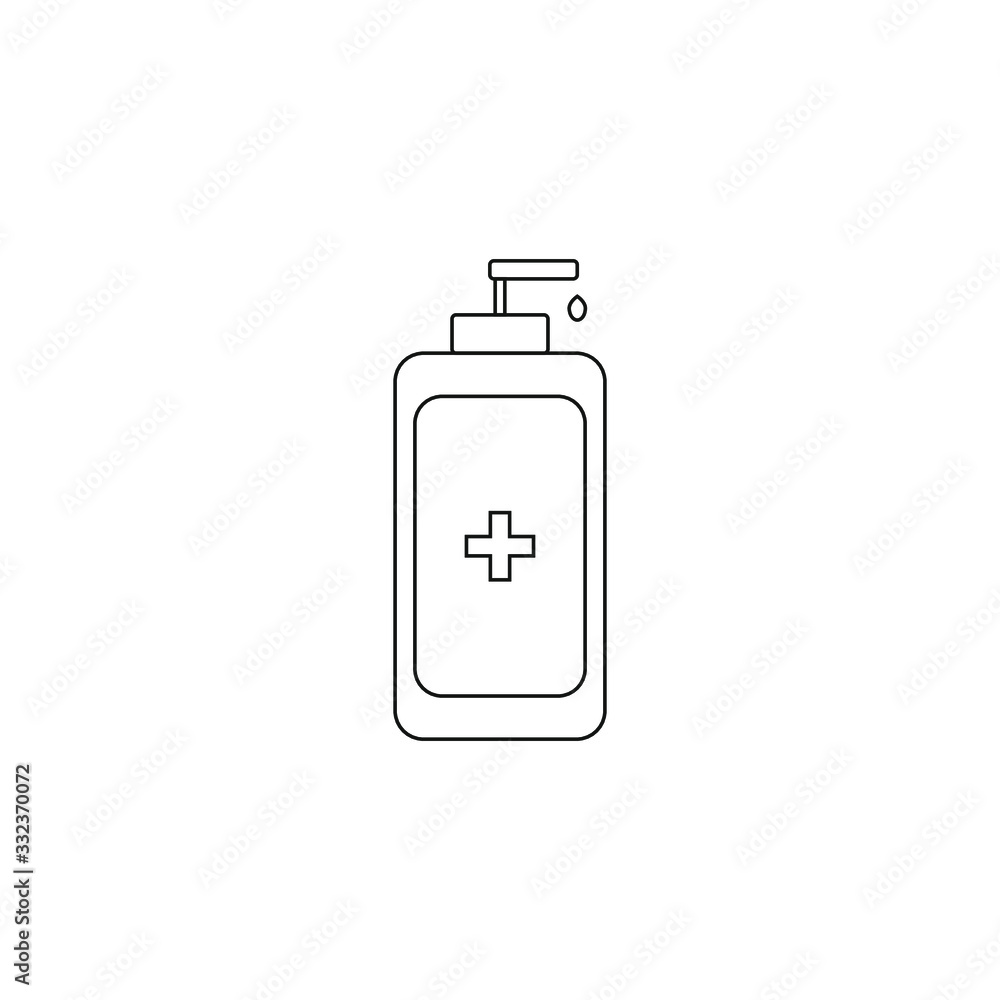 sanitary hand soap on white background sanitary hand soap on white background