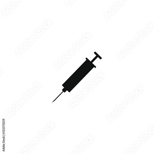 virus vaccine on white background