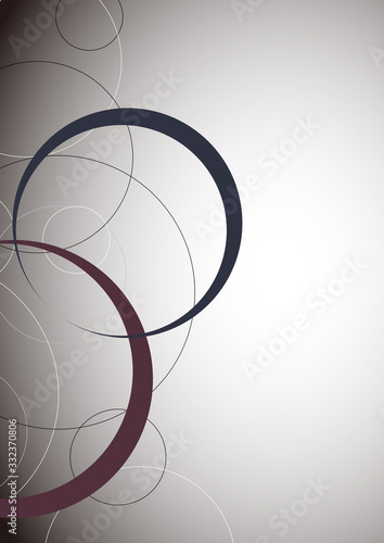 円を多用したデザインの背景素材 © MITOMAYA