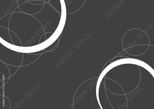 円を多用したデザインの背景素材