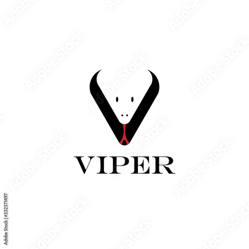 letter v logo vector. viper logo illustration