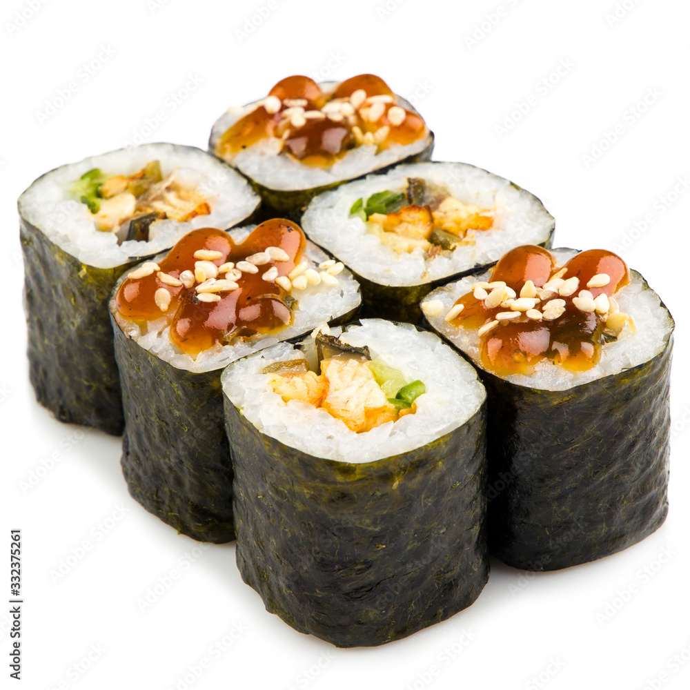 rolls on a white background for a restaurant menu42 rolls on a white background for a restaurant menu42