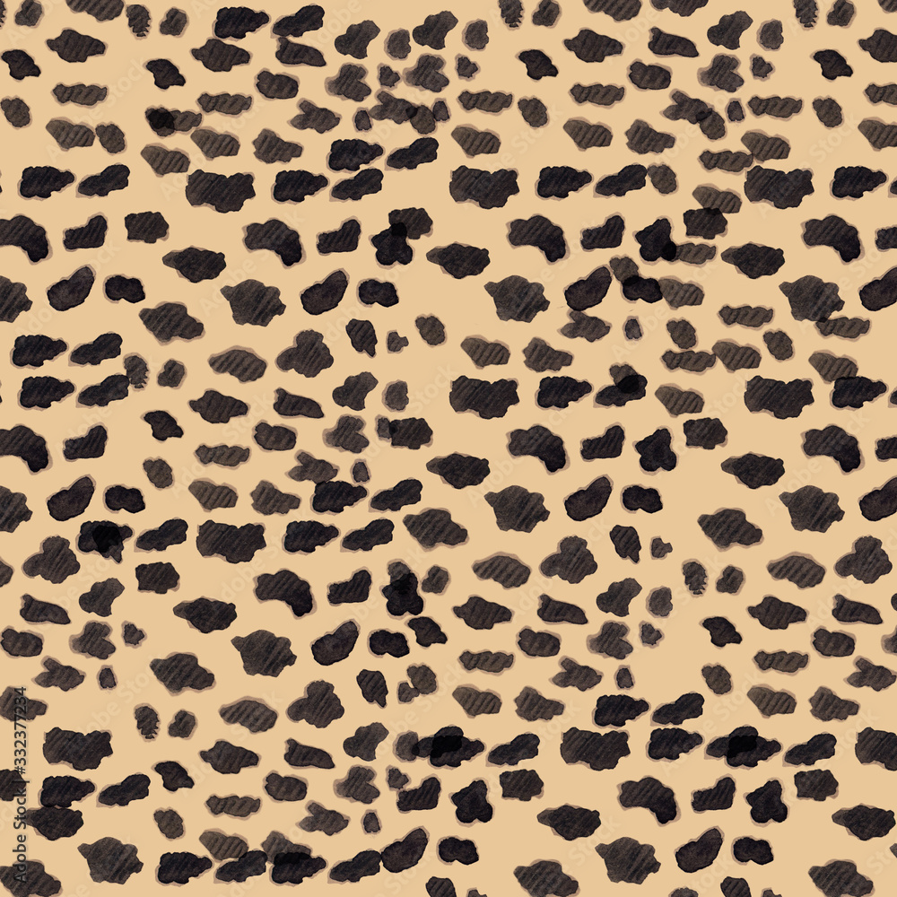 Seamless pattern cougar, puma, panther skin Stock Illustration