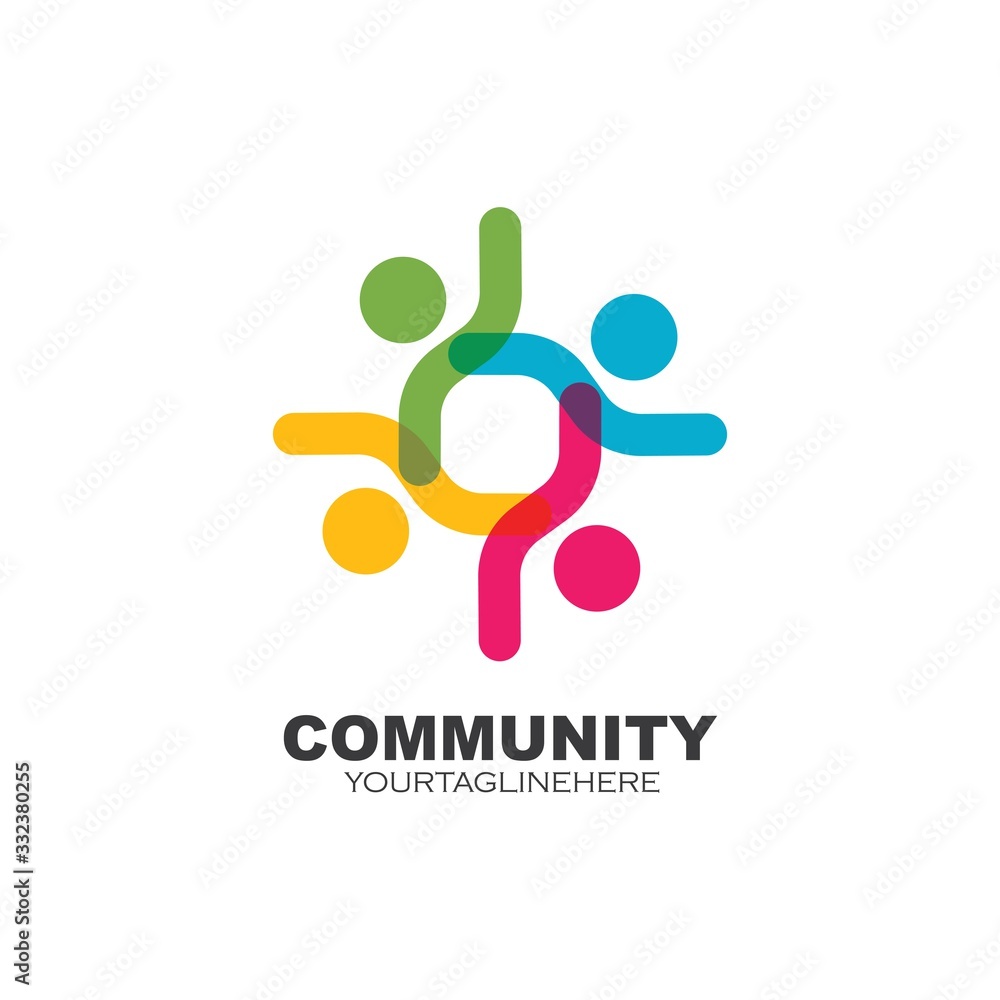 Community, network and social people icon design Community, network and social people icon design
