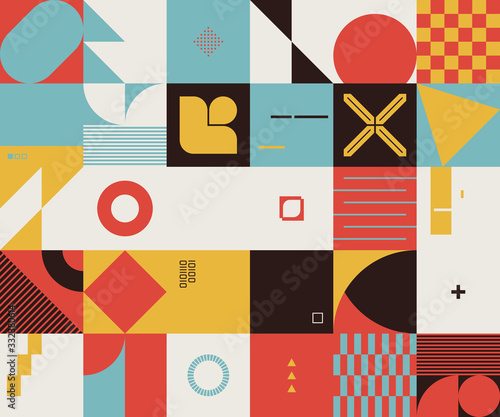 Techno Abstract Vector Pattern Design