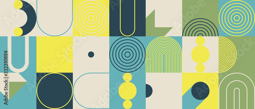 Bauhaus Abstract Vector Composition Design