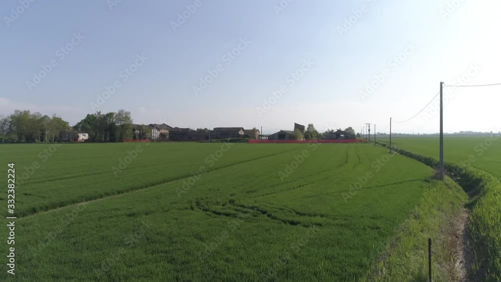 PIANURA PADANA VISTA DA DRONE CORTE TRAGHETTINO REGGIO EMILIA