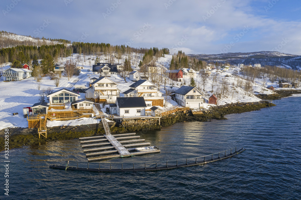 Norway Sorreisa in winter