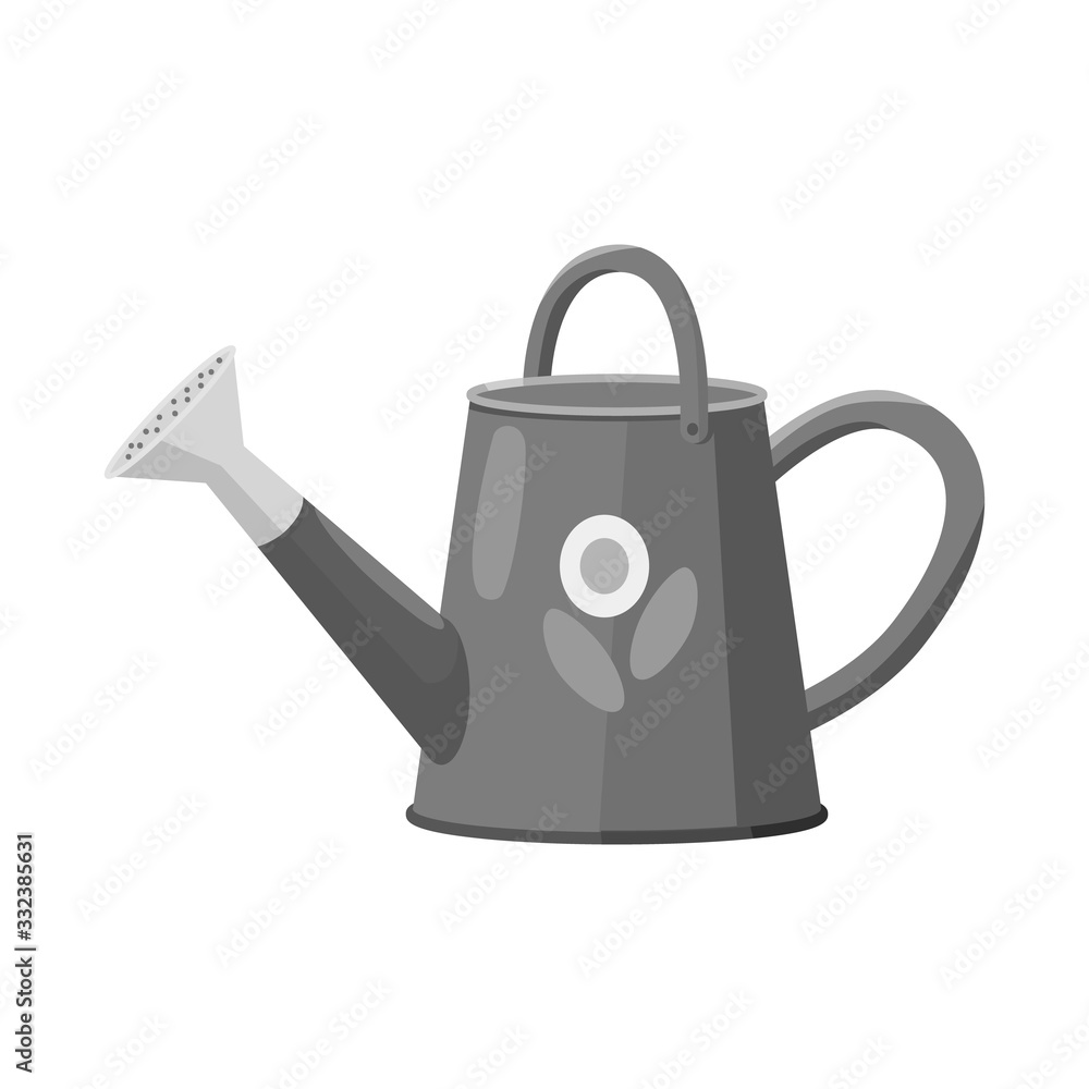 Isolated object of can and watering logo. Web element of can and sprinkler stock symbol for web. Isolated object of can and watering logo. Web element of can and sprinkler stock symbol for web.