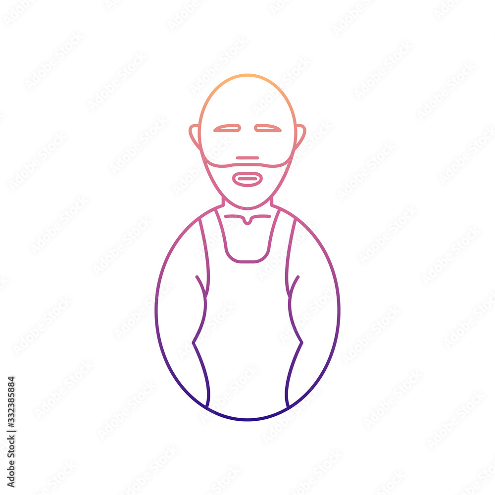 avatars wrestler nolan icon. Simple thin line, outline vector of Avatars icons for ui and ux, website or mobile application avatars wrestler nolan icon. Simple thin line, outline vector of Avatars icons for ui and ux, website or mobile application