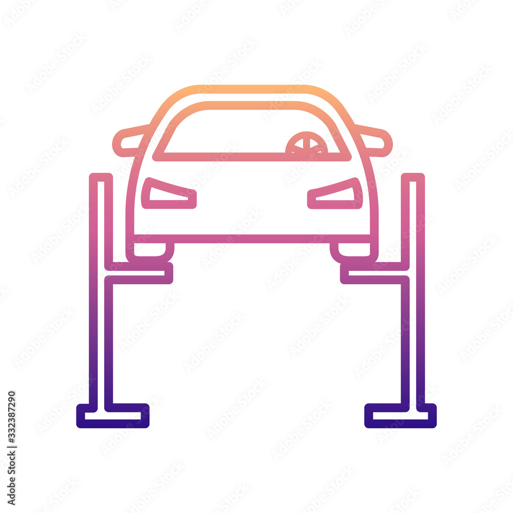 car lift nolan icon. Simple thin line, outline vector of Cars service and repair parts icons for ui and ux, website or mobile application