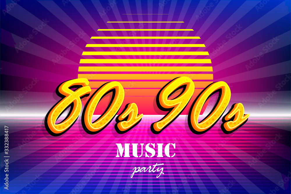 Retro background in 80s 90s pop art style Retro background in 80s 90s pop art style