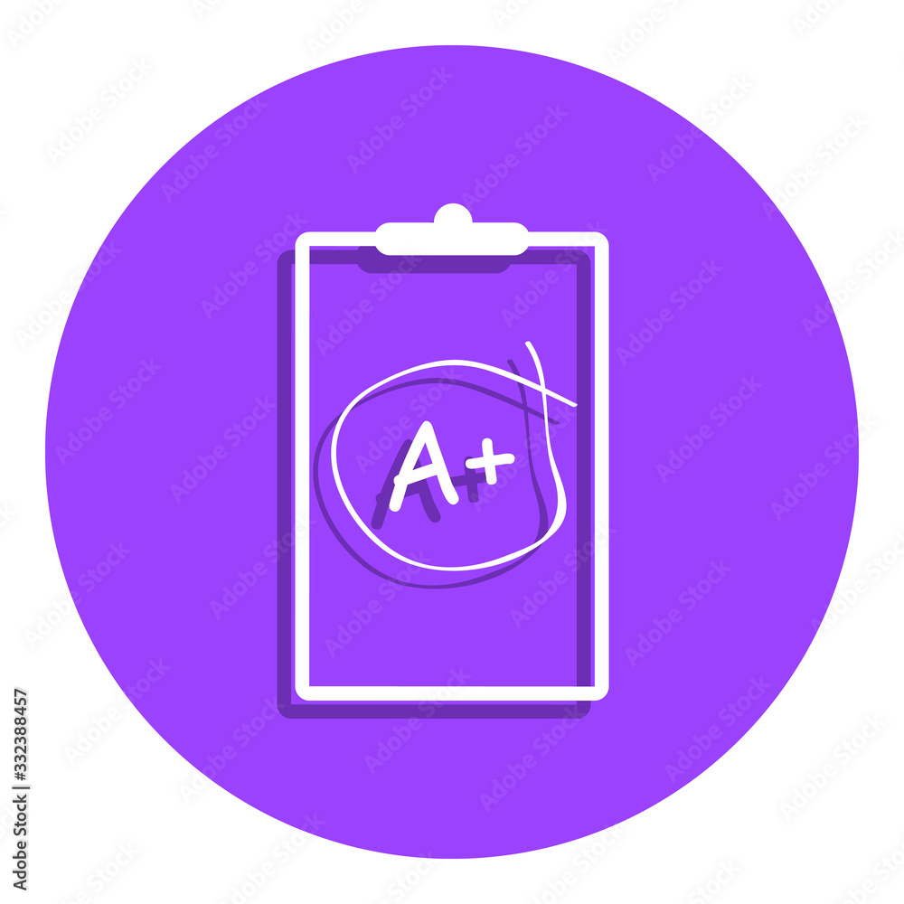 school mark-up badge icon. Simple glyph, flat vector of Education icons for ui and ux, website or mobile application school mark-up badge icon. Simple glyph, flat vector of Education icons for ui and ux, website or mobile application