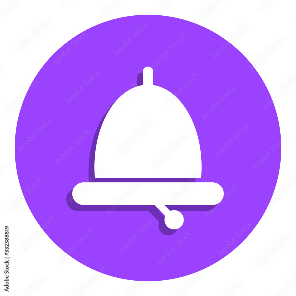 bell badge icon. Simple glyph, flat vector of Education icons for ui and ux, website or mobile application