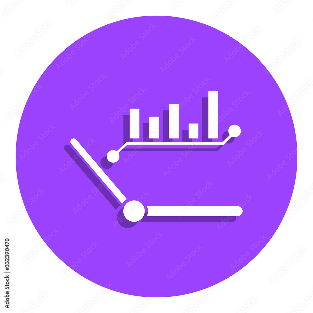 clock hands and diagram badge icon. Simple glyph, flat vector of Finance icons for ui and ux, website or mobile application clock hands and diagram badge icon. Simple glyph, flat vector of Finance icons for ui and ux, website or mobile application