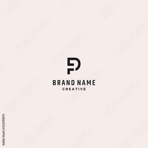 Letter PG Abstract logo template design in Vector illustration 