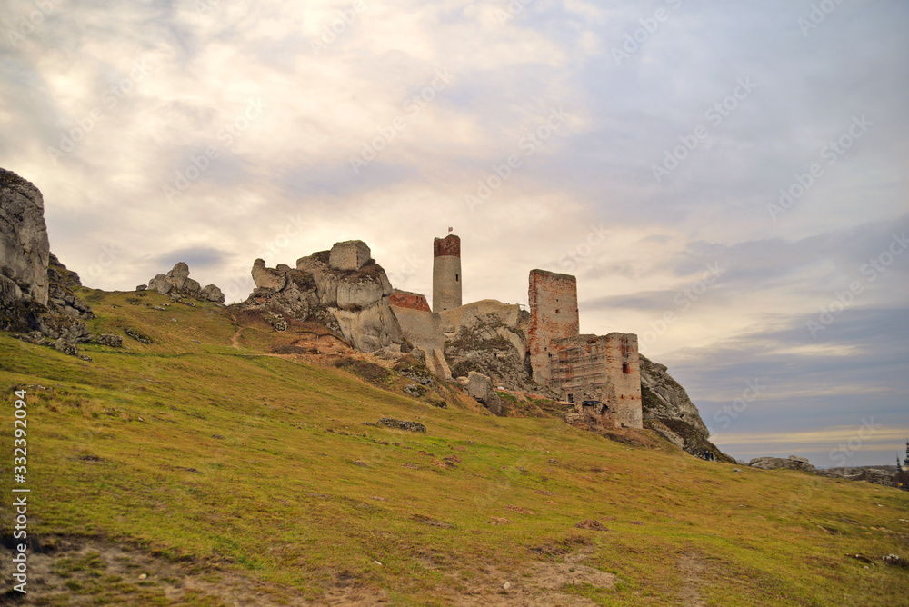 ruins of old castle in Poland