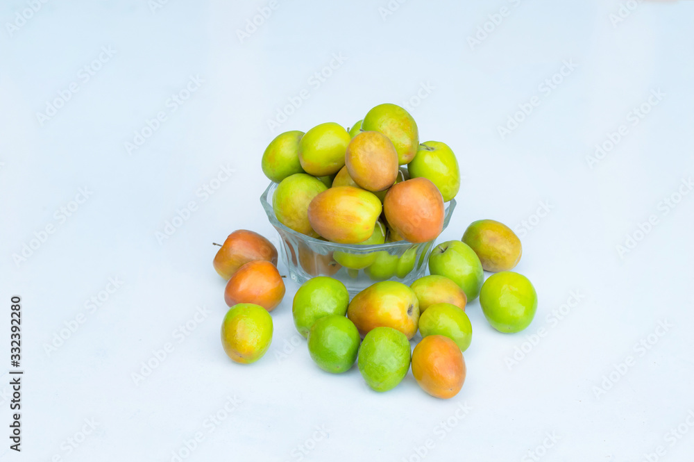 Close up of pile of Chinese fruit Jujube, Ziziphus Close up of pile of Chinese fruit Jujube, Ziziphus