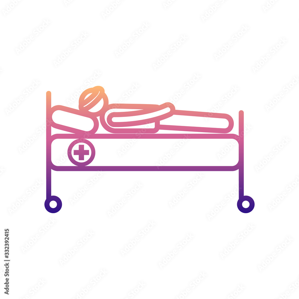 headache nolan icon. Simple thin line, outline vector of Hospital icons for ui and ux, website or mobile application