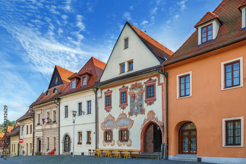 Fototapeta premium Zabytkowe domy, Bordejov, Słowacja
