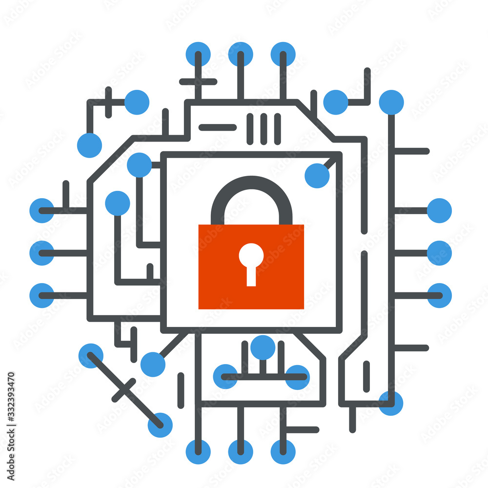 Cyber security web technology digital internet protection icon vector illustration Cyber security web technology digital internet protection icon vector illustration
