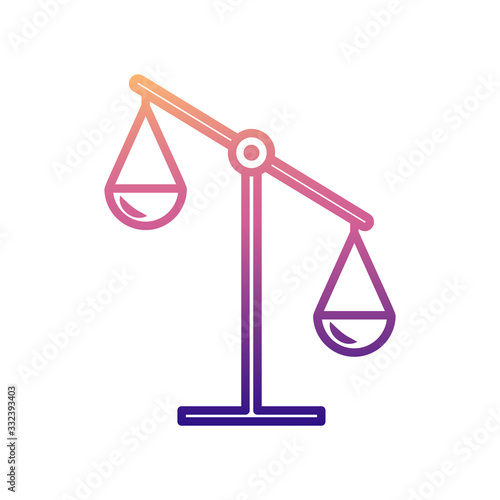 brass scales nolan icon. Simple thin line, outline vector of Measuring Instruments icons for ui and ux, website or mobile application