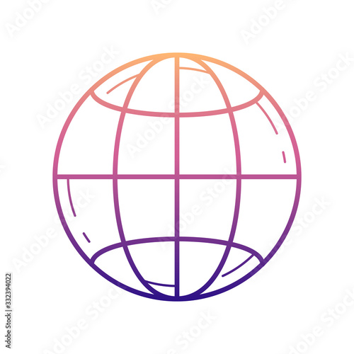 planet Earth nolan icon. Simple thin line, outline vector of Media icons for ui and ux, website or mobile application