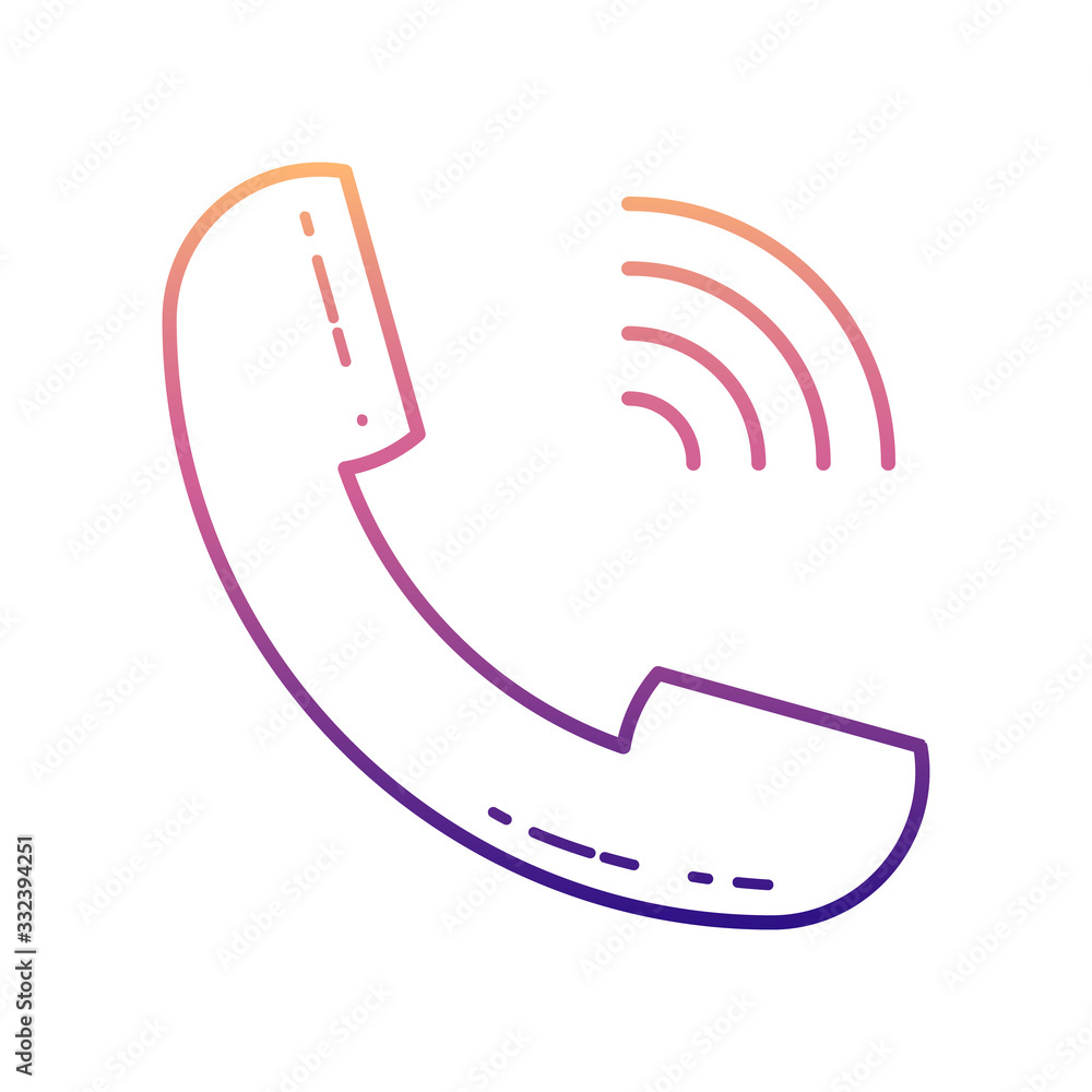 handset nolan icon. Simple thin line, outline vector of Media icons for ui and ux, website or mobile application handset nolan icon. Simple thin line, outline vector of Media icons for ui and ux, website or mobile application