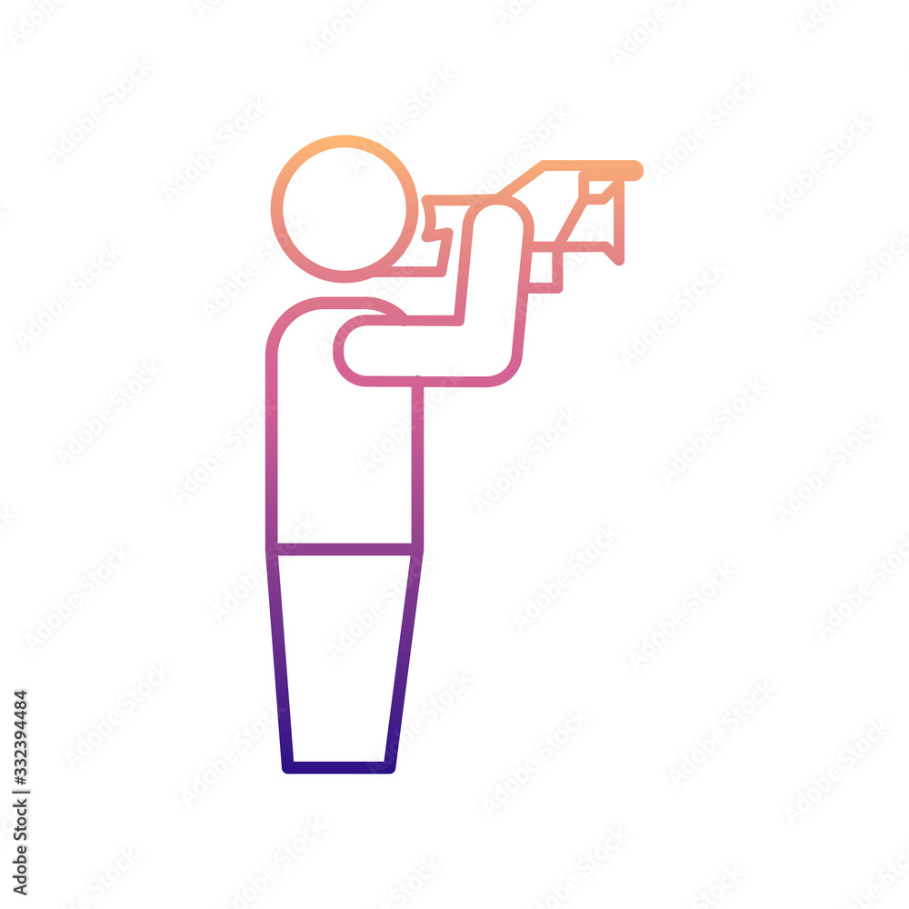 operator nolan icon. Simple thin line, outline vector of Media icons for ui and ux, website or mobile application operator nolan icon. Simple thin line, outline vector of Media icons for ui and ux, website or mobile application