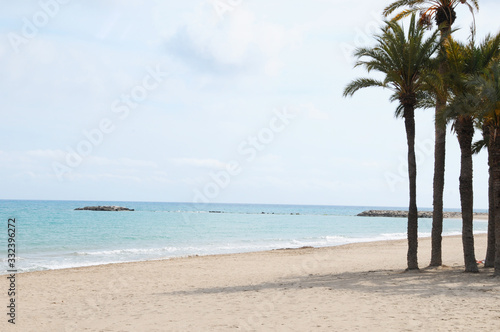 Spain, Villa Joyosa, Beautiful clear mediterranean water